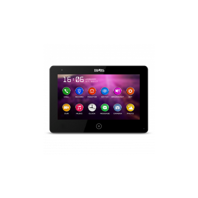 7" WIDEOMONITOR Z DOTYKOWYM EKRANEM CZARNY TYP: VP-809B