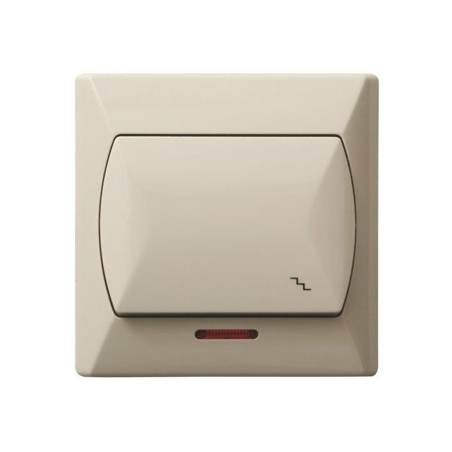 AKCENT Łącznik schodowy z podświetleniem pomarańczowym - kolor beżowy