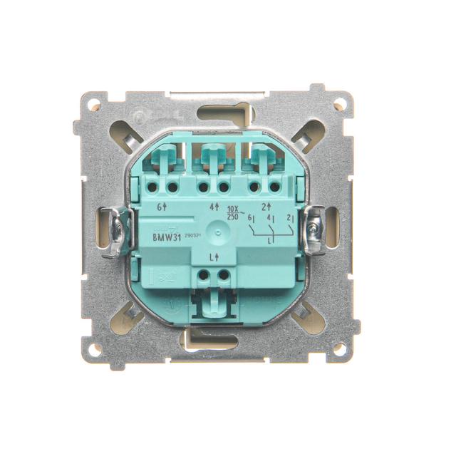 Simon Basic Łącznik potrójny 10A szybkozłączka beż