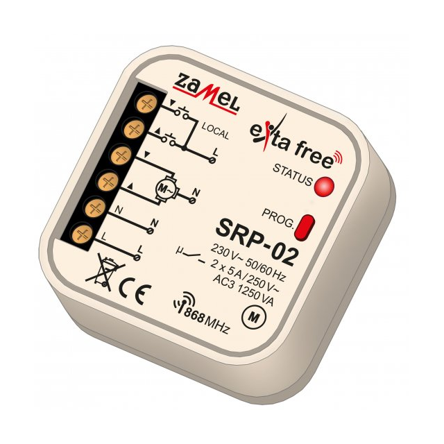 STEROWNIK ROLET DOPUSZKOWY TYP: SRP-02