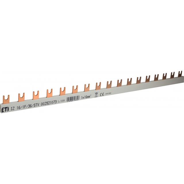 Szyna łączeniowa widełkowa 1P 100A 16mm2 (36 mod.) IZ16/1F/36/SVT 002921073 ETI