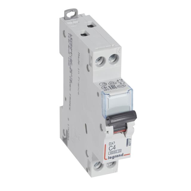 Wyłącznik Nadprądowy S 301N 1P+N C 4 6kA DX3 407737 LEGRAND