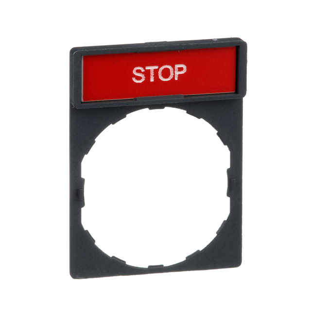 Harmony XB4 Ramka 30X40mm do mocowania etykiet o wymiarach 8X27mm /STOP/ ZBY2304 Schneider