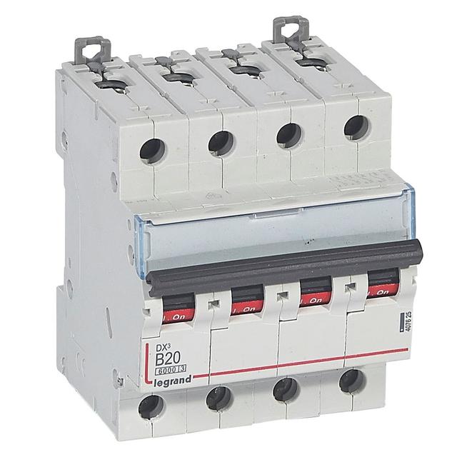 Wyłącznik Nadprądowy S 304 4P B20A 6kA DX3 407625 LEGRAND