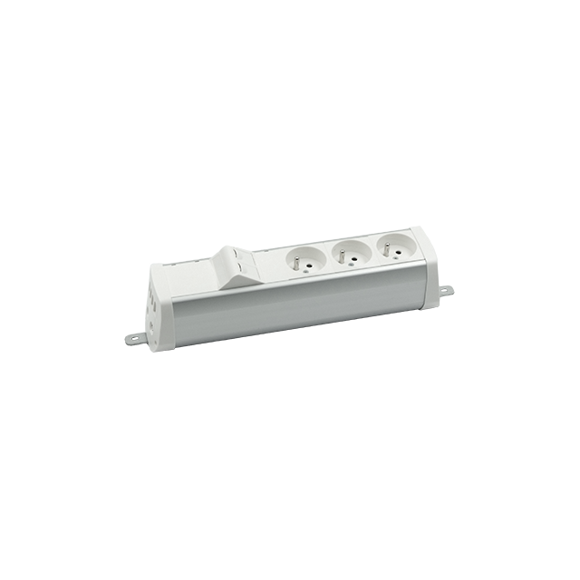 "Simon 480 TS48-230E300K0-33 Listwa poszerzona 3 gn. typ E i płytka 2xRJ45 keystone