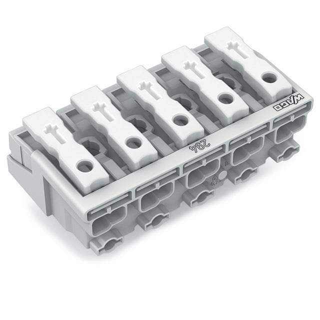 Złączka zasilająca 5‑biegunowa ze stopkąmi bez styku PE 294‑5005 /250szt./ WAGO