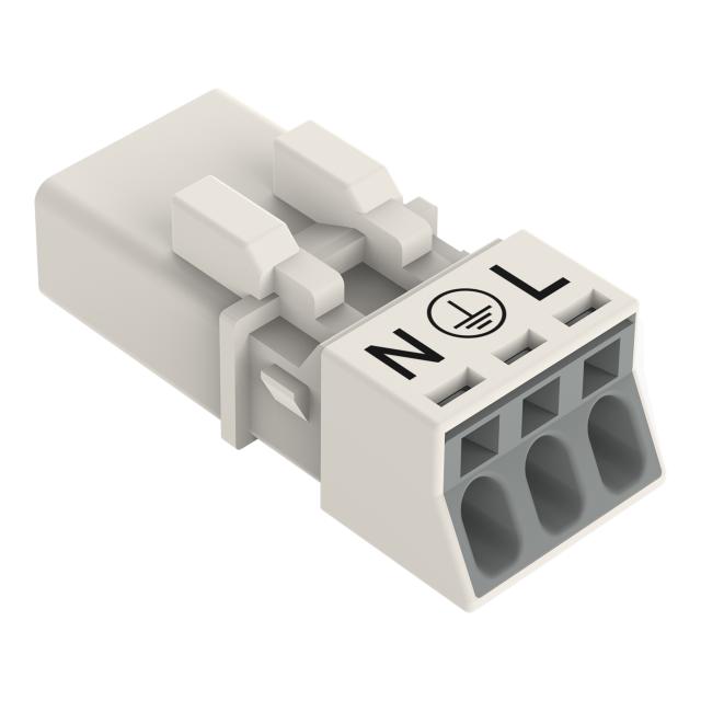 WINSTA MINI wtyk 2-torowy biały /50szt./ WAGO