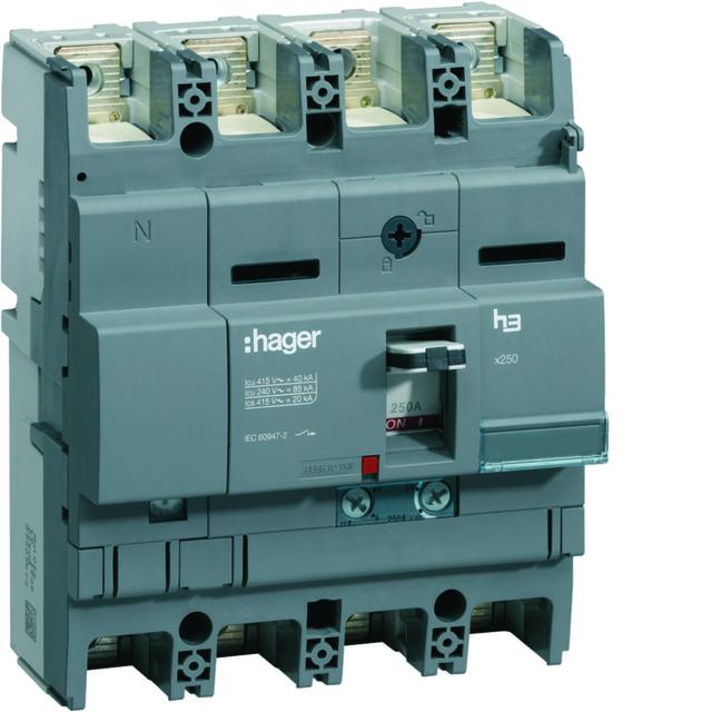 Wyłącznik mocy x250 4P 40kA 250A TM HNB251H HAGER