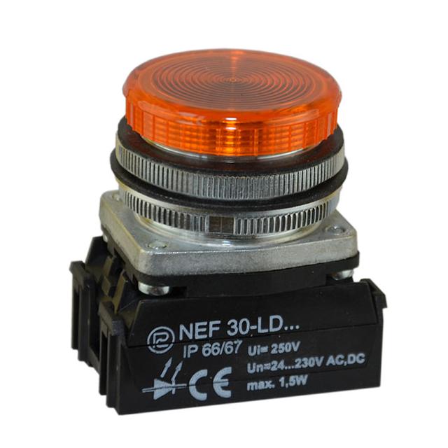 Lampka NEF30LDB 24V-230V żółta
