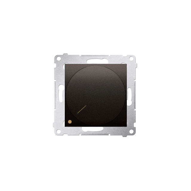 Simon 54 Ściemniacz obrotowy dwubiegunowy do LED ściemnialnych 230V 5-215W brąz mat *Wymagana instal