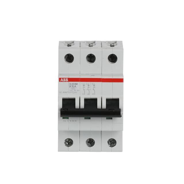 S203M-K6 Wyłącznik nadprądowy 10kA 3P K6A 2CDS273001R0377 ABB