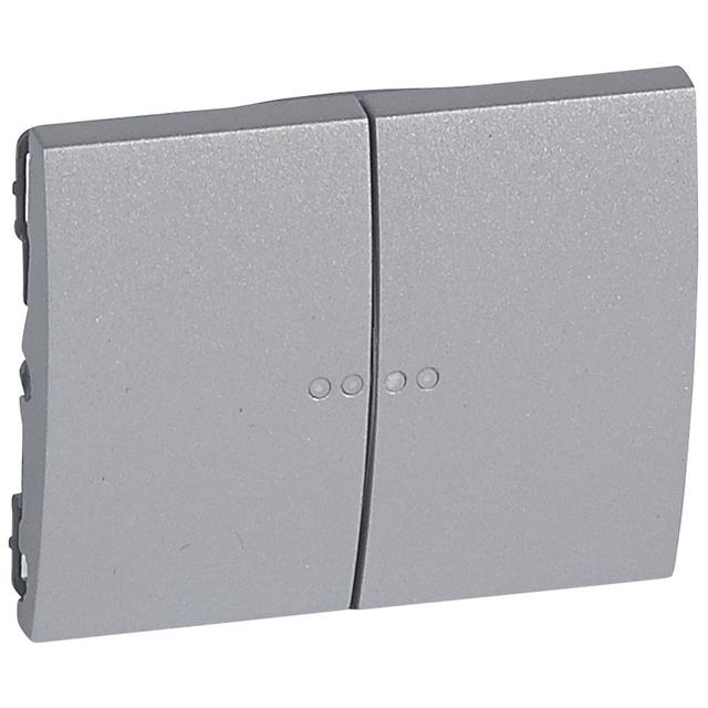 SISTENA LIFE KLAWISZ METALIC PODWÓJNY DO MECHANIZMÓW PODŚWIETLANYCH, Legrand