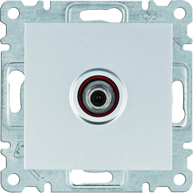 lumina Gniazdo poj. SAT dla instalacji indywidualnych srebrny WL3232 HAGER