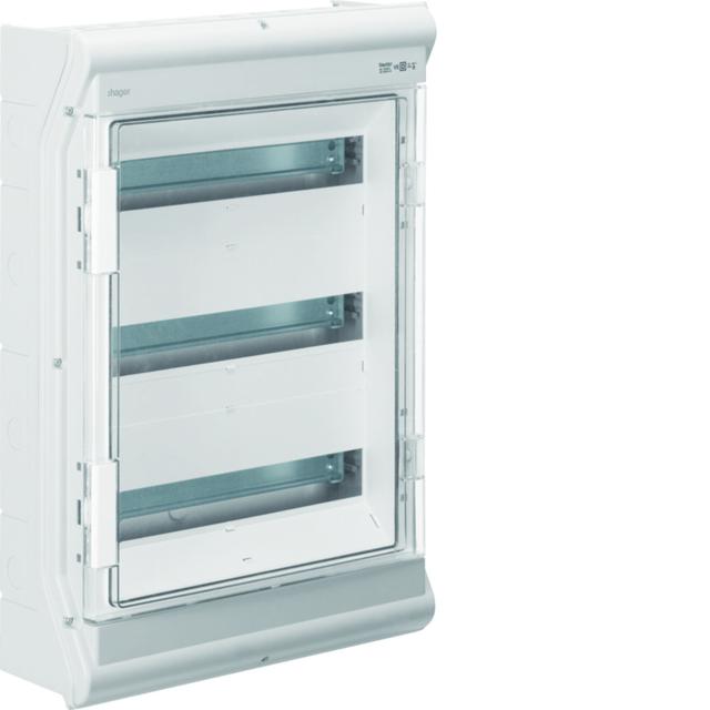 vector outdoor Rozdzielnica natynkowa IP65 odporna na UV przetłoczenia 3x18 VE318PN HAGER