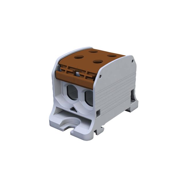 STB 50-2 Złączka szynowa gwintowa Al/Cu 87320 SIMBLOCK brązowy