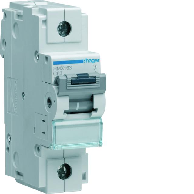MCB Wyłącznik nadprądowy 50kA 1P C63A HMX163 HAGER