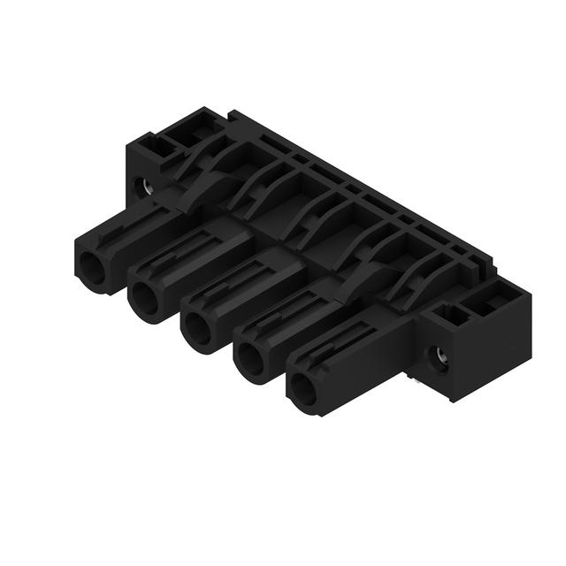 BLL 7.62HP/05/90F 3.2SN BK BX Wtyki PCB (złącza płyty), 7.62 mm, Liczba biegunów: 5, kąt odejścia: 90° /36szt./ 1043300000 WEIDMÜLLER