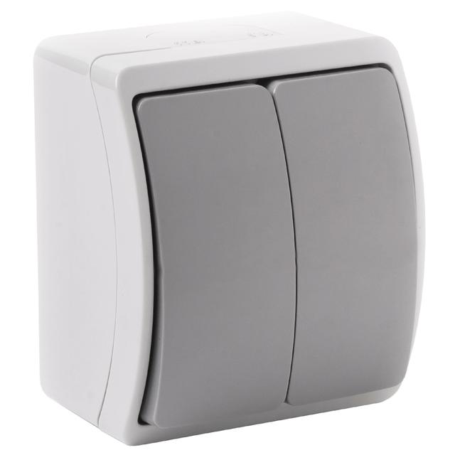 Łącznik świecznikowy n/t AQUATIC IP44 szary-grafit 10 szt. OR-OE-7101/GR/10 ORNO