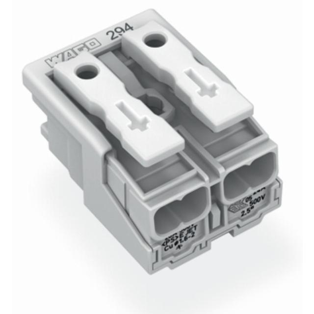 złączka zasilająca 2-biegunowa bez stopek bez styku PE