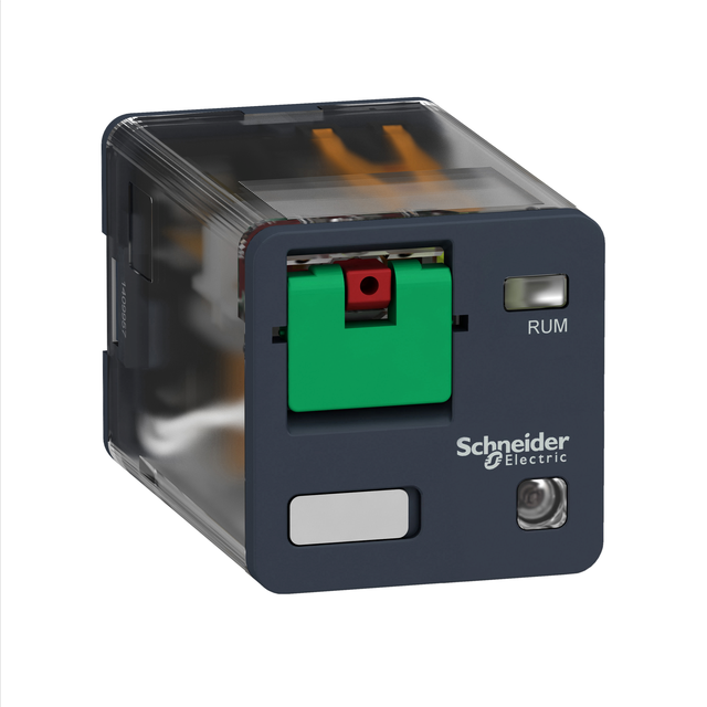 Zelio Relay Przekaźnik z przyciskiem test LED 2C/O 10A 230V AC RUMC22P7 Schneider