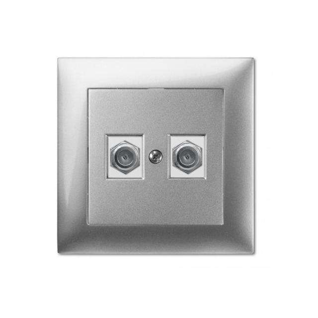 SENTIA Gniazdo 2xTV typ F-F