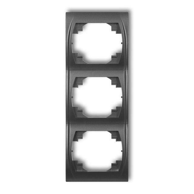 LOGO Ramka pionowa potrójna grafitowa