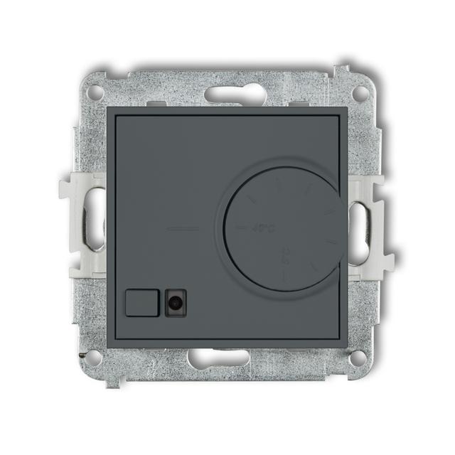 ICON Elektroniczny regulator temperatury z czujnikiem powietrznym grafitowy mat 28IRT-2 KARLIK