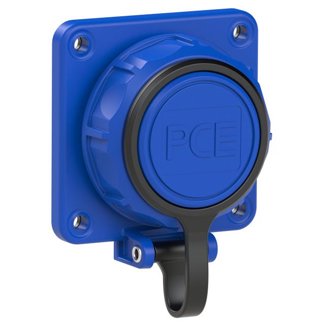 GNIAZDO WTYCZKOWE TABLICOWE NAUTILUS 230V Z BOLCEM IP68 Niebieskie z bolcem 20341-8b PCE