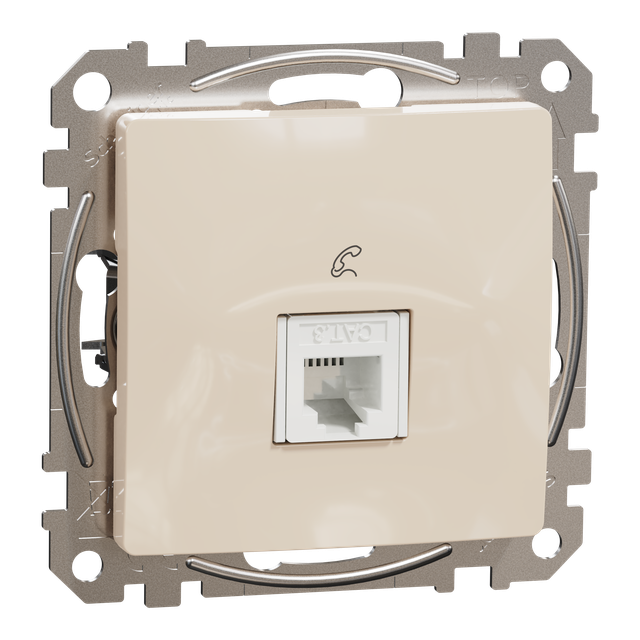 Sedna Design & Elements Gniazdo telefoniczne RJ11 beżowe SDD112491 SCHNEIDER