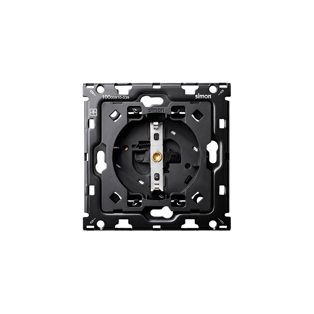 Simon 100 Zestaw 1-krotny: iO gniazdo z/u schuko ! Wymagana puszka o głębokości min. 60 mm
