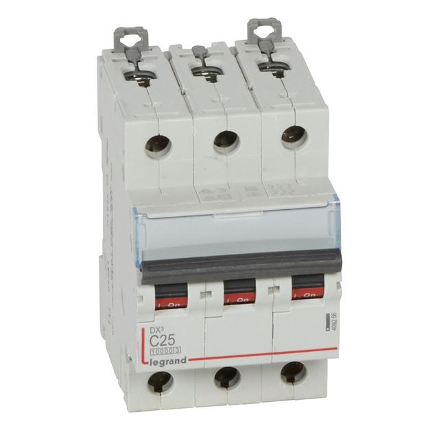 WYŁĄCZNIK NADPRĄDOWY S 313 3P C 25A 10000A SERII DX3, Legrand
