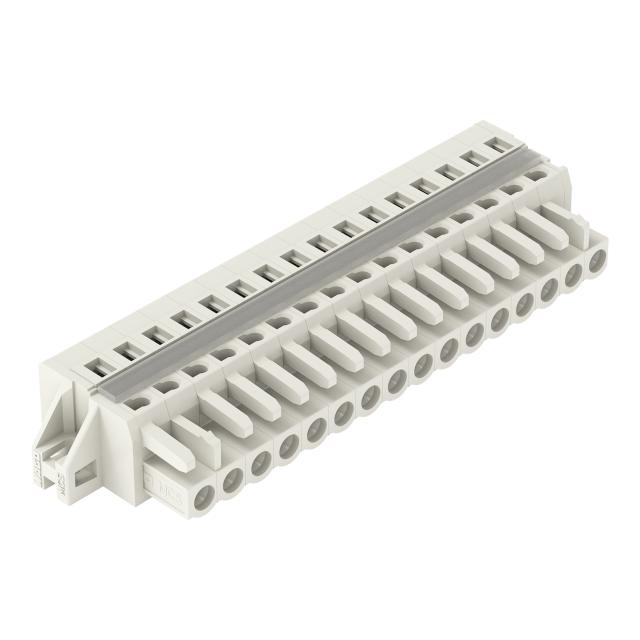 Gniazdo MCS‑MIDI Classic 16‑biegunowe jasnoszare raster 5mm 721‑116/027‑000 /10szt./ WAGO