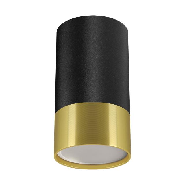 Oprawa sufitowa PUZON DWL GU10 BLACK/GOLDEN 04274 IDEUS