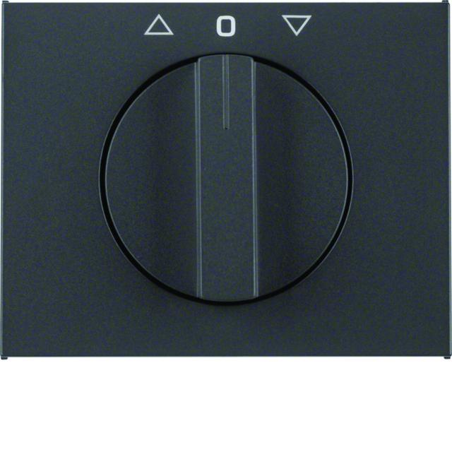 K.1 Płytka czołowa z pokrętłem do łącznika żaluzjowego obr. antracyt mat lakier