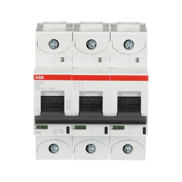 S803S-C13 Wyłącznik nadprądowy 50kA 3P C13A 2CCS863001R0134 ABB
