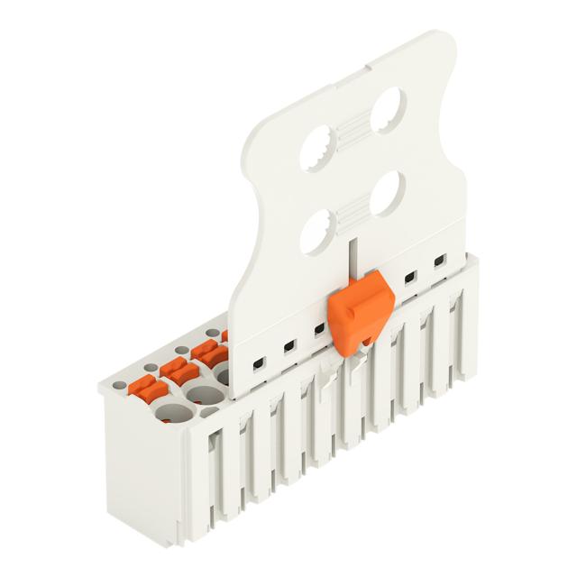 picoMAX gniazdo raster 3,5mm 10-bieg z płytką uchwytową i suwakiem /50szt./ WAGO