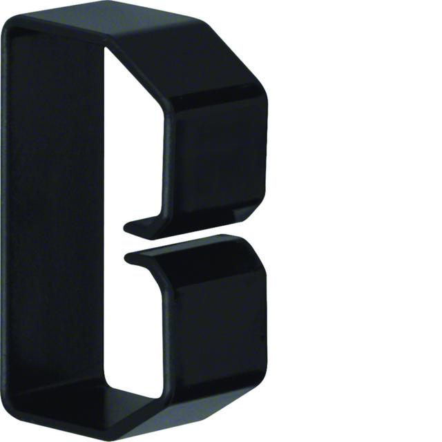 tehalit.BA6 Klamra do przewodów 40x60 czarny B400603 HAGER