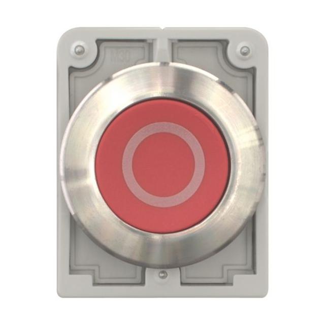 M30I-FDR-R-X0 Przycisk 30mm płaski bez samopowrotu czerwony O stal nierdzewna 188102 EATON