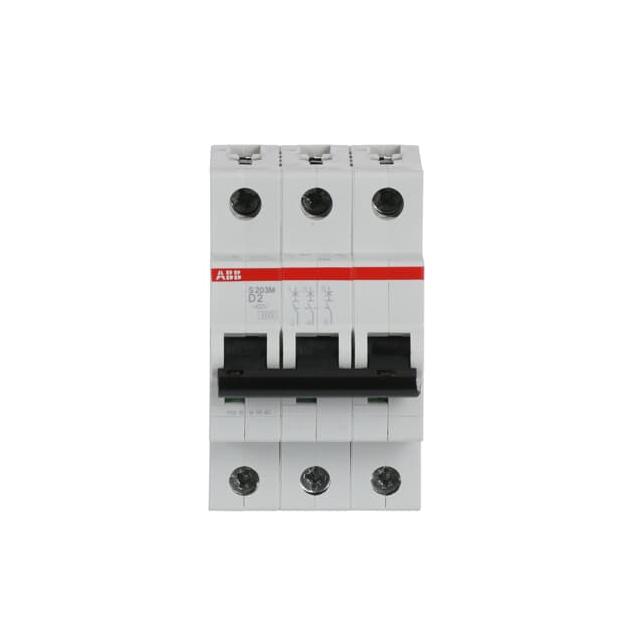 S203M-D2 Wyłącznik nadprądowy 10kA 3P D2A 2CDS273001R0021 ABB