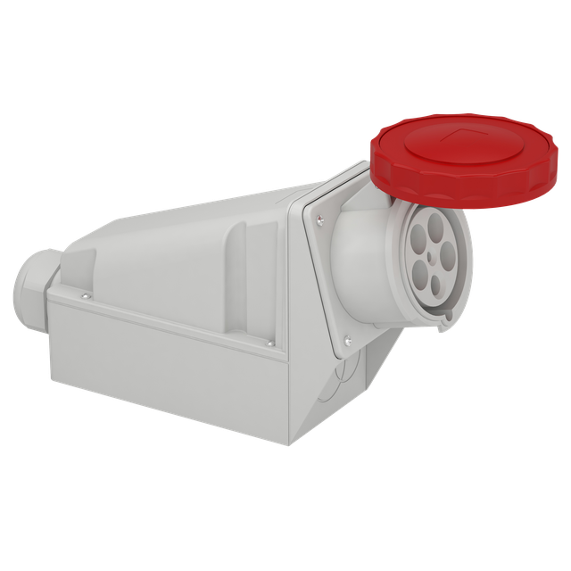 Pratika Gniazdo naścienne 125 A z puszką przyłączeniową