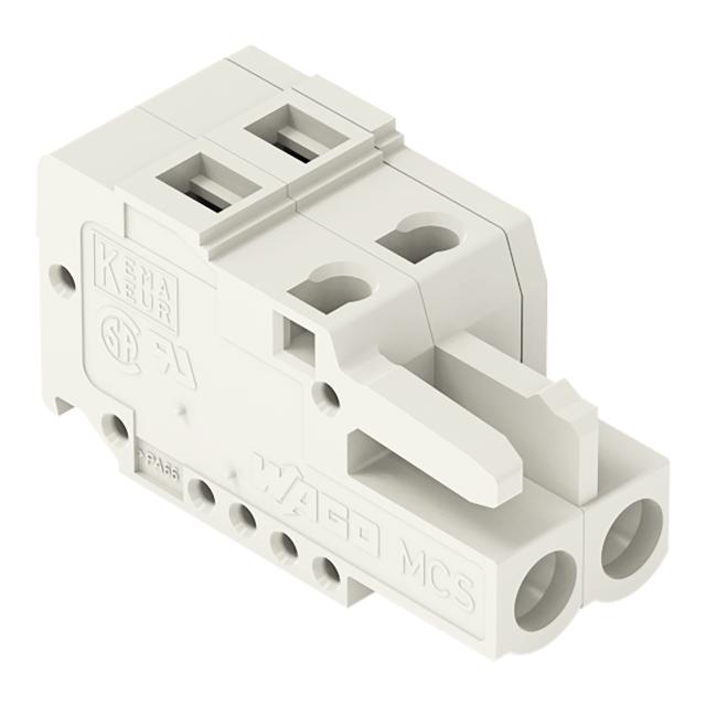 MCS-MIDI Classic gniazdo 2-bieg. j-szare raster 5 mm /100szt./ WAGO