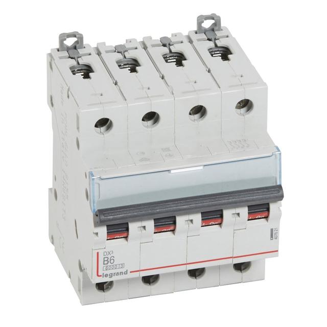 Wyłącznik Nadprądowy S 304 4P B6A 6kA DX3 407621 LEGRAND