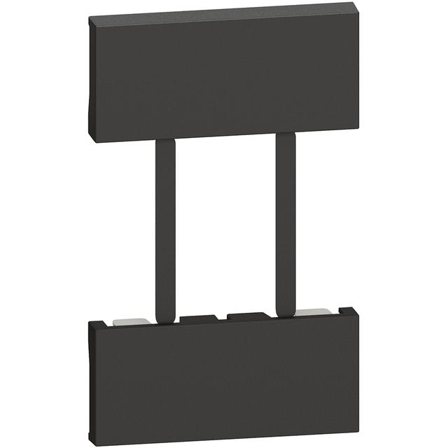 LIVING NOW - PLAKIETKA GNIAZDA US - EU/US - 2 MODUŁY - CZERŃ, Bticino