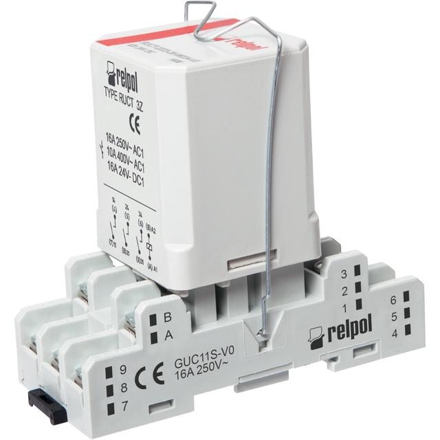 Przekaźnik interfejsowy PRUCT-2023-26-W024-V0 3Z 24V DC 16A / 250V AC RELPOL