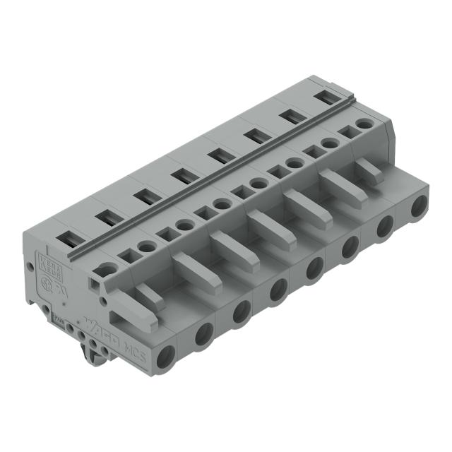 MCS-MIDI Classic gniazdo 8-bieg. szare raster 7,5 mm /25szt./ WAGO