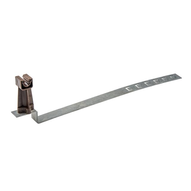 Uchwyt dachówkowy regulowany A = 42 cm (wejście na drut fi 6 i8) oc.ogniowy R.8298 PAWBOL