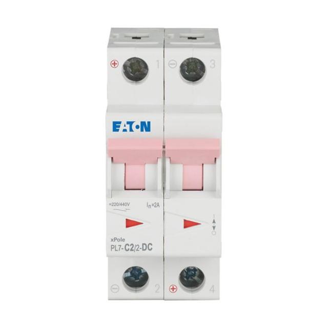 PL7-C2/2-DC Wyłącznik nadprądowy 10kA DC C2A 2P 264896 EATON