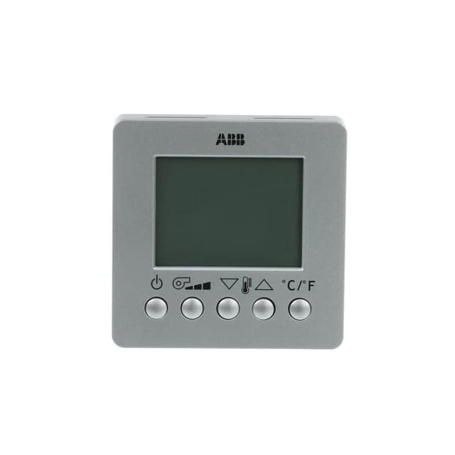 6138/11-83-500 - Regulator temperatury Fan Coil z wyświetlaczem - srebrny