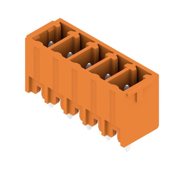 SC 3.81/05/180G 3.2SN OR BX Wtyki PCB (złącza płyty), 3.81 mm, Liczba biegunów: 5, kąt odejścia: 180° /50szt./ 1942870000 WEIDMÜLLER