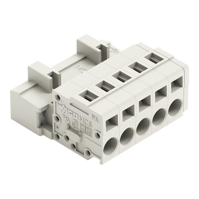 MCS-MIDI Classic wtyk 5-bieg. j-szary raster 5 mm /50szt./ WAGO